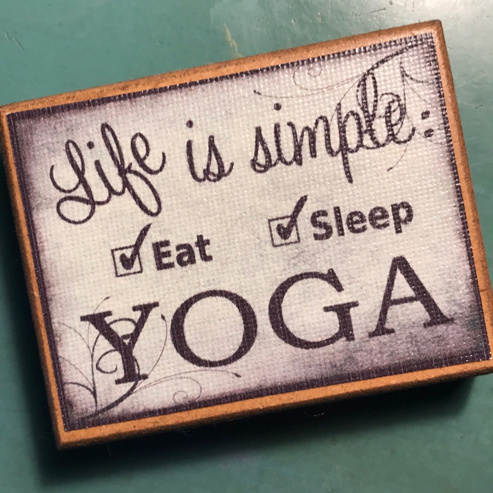 Wood Yoga Decoration